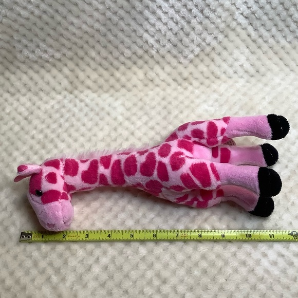 Adventure Planet Pink Plush Giraffe Stuffed Animal Toy Wired Legs - Picture 13 of 13